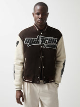 Men McLaren F1 Team Bomber Jacket in Brown/Ivory/White