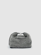Women Crystal Bracelet Pouch Bag in Silver