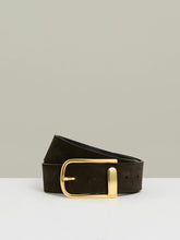 Women Leather Half Keeper Belt in Chocolate