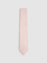 Men Textured Silk Blend Tie in Light Pink