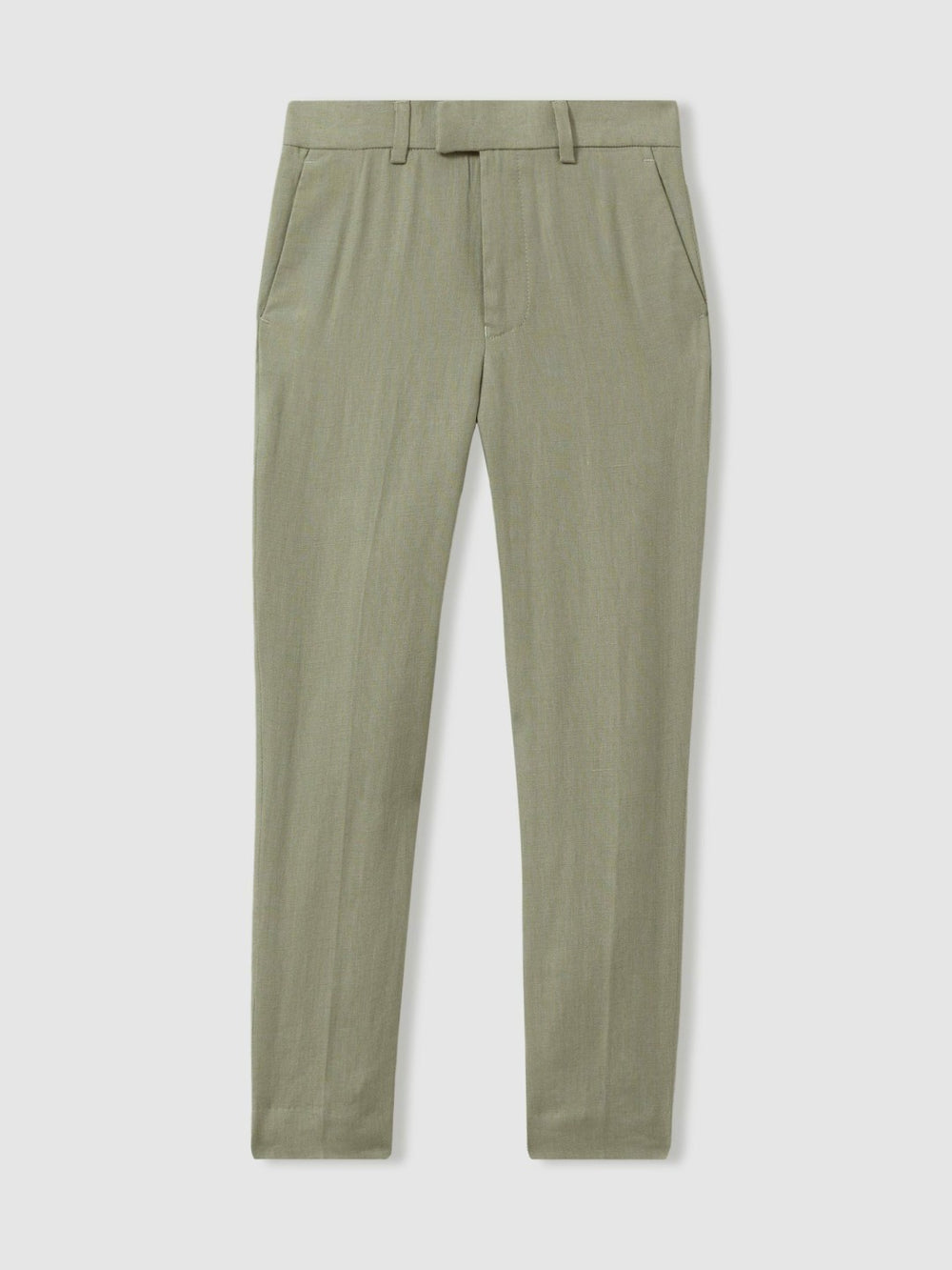 Children & Baby 3-9 yrs Slim Fit Linen Adjustable Trousers in Apple