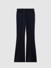 Women Flared Suit Trousers in Navy