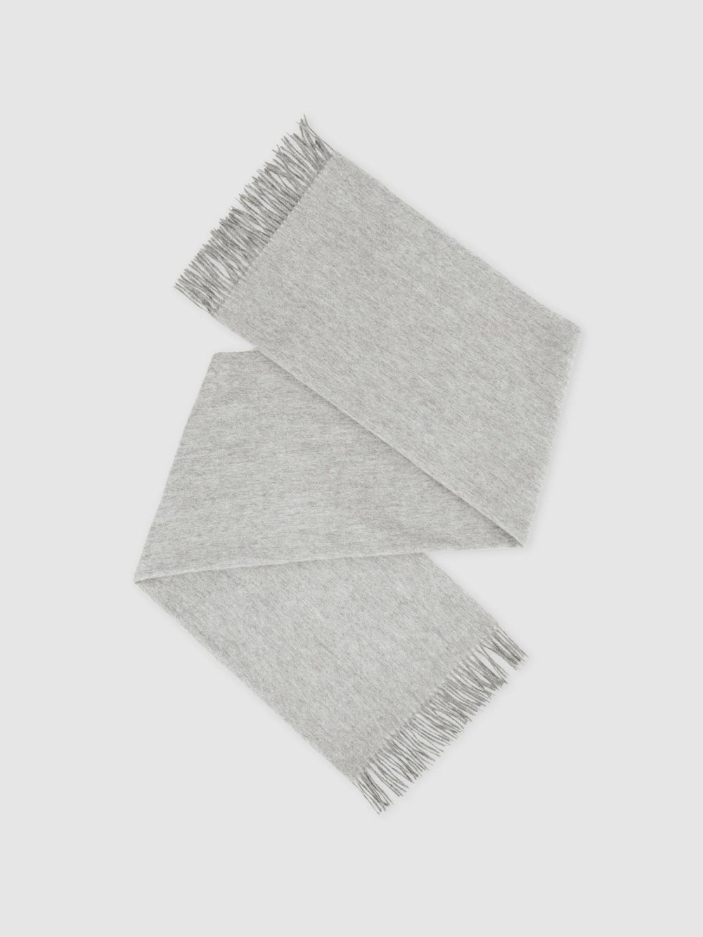 Women Wool-Cashmere Scarf in Soft Grey