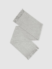 Women Wool-Cashmere Scarf in Soft Grey
