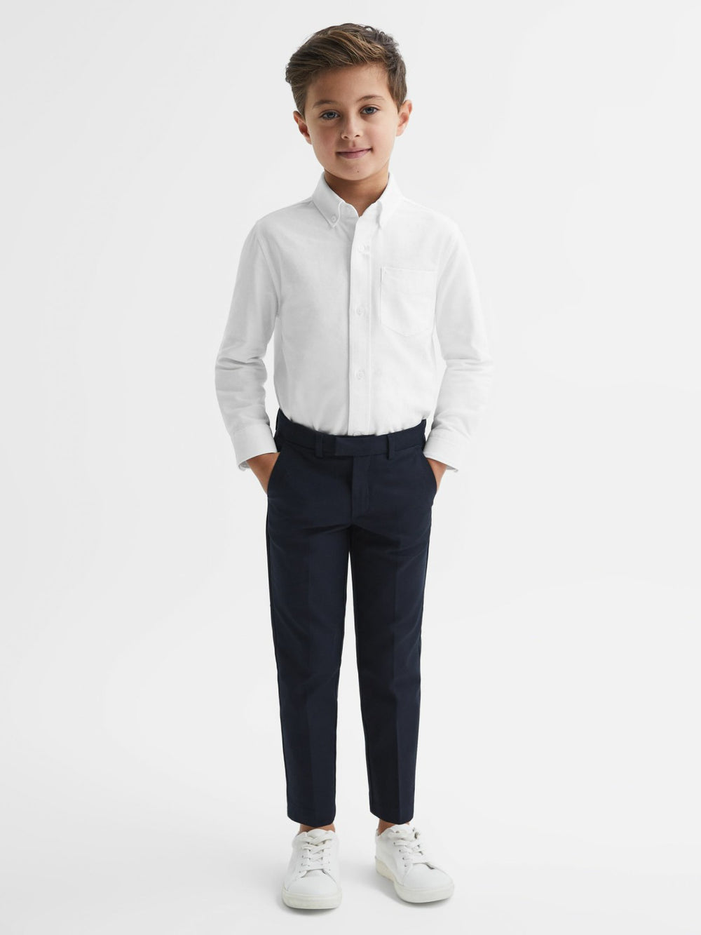 Children & Baby 9-14 yrs Button Down Oxford Shirt in White