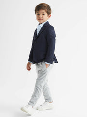 Children & Baby 4-9 yrs Slim-Fit Cotton Shirt in Soft Blue