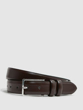 Men Smooth Leather Belt in Chocolate
