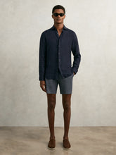 Men Short Length Casual Chino Shorts in Airforce Blue