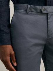 Men Short Length Casual Chino Shorts in Airforce Blue