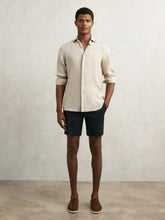 Men Short Length Casual Chino Shorts in Navy