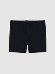 Men Short Length Casual Chino Shorts in Navy