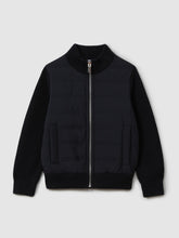 Children & Baby 9-14 yrs Hybrid Zip Through Quilted Jacket in Navy