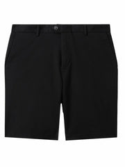 Men Cotton Chino Shorts with Stretch in Black
