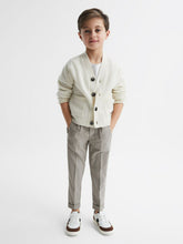 Children & Baby 9-14 yrs Relaxed Elasticated Trousers with Turn-Ups in Taupe