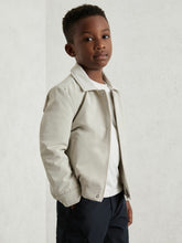 Children & Baby Zip-Through Harrington Jacket in Stone