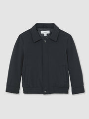 Children & Baby 13-14 yrs Zip Through Harrington Jacket in Blue