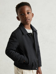 Children & Baby 13-14 yrs Zip Through Harrington Jacket in Blue