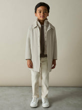 Children & Baby 9-13 yrs Gabardine Coat with Removable Gilet in Stone