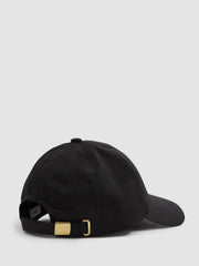 Women Logo-Embroidered Baseball Cap in Black
