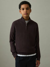 Children & Baby 3-9 yrs Two Pack Of Merino Wool Zip-Neck Jumpers in Navy/Dark Bordeaux