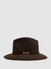 Women Wool Fedora in Chocolate