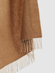 Women Wool-Cashmere Scarf in Biscuit