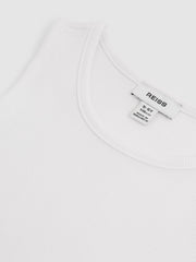 Children & Baby 3-9 yrs Cotton Stretch Ribbed Vest 3 Pack in White