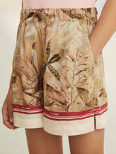 Children & Baby 9-13 yrs | NYBG Satin Floral-Print Shorts in Khaki