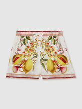 Children & Baby 13-14 yrs | NYBG Satin Floral-Print Shorts in Ivory