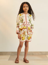 Children & Baby 4-9 yrs | NYBG Satin Floral-Print Shorts in Ivory
