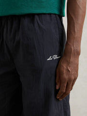 Men Les Deux Technical Logo Joggers in Dark Navy