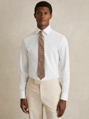 Men Long-Sleeve Travel Shirt in White