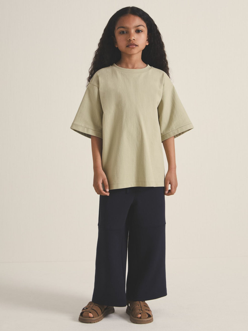 Children & Baby 4-9 yrs | Les 100 Ciels Oversize T-Shirt in Sage