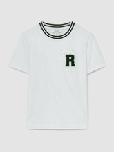 Children & Baby 13-14 yrs Cotton Letter Patch T-Shirt in White
