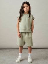 Children & Baby 4-9 yrs Modal-Blend Sweatshirt And Shorts Set in Sage