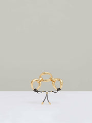 Women Molten Link Bracelet in Gold Tone