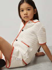 Children & Baby 13-14 yrs McLaren F1 Team Crochet Shorts in Off White/Orange