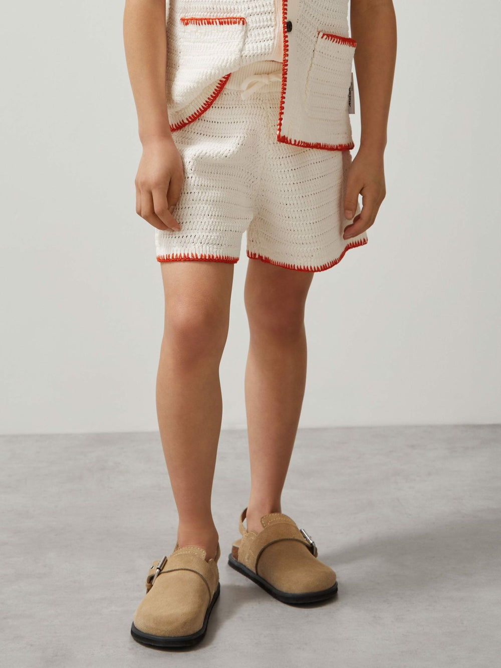 Children & Baby 9-13 yrs McLaren F1 Team Crochet Shorts in Off White/Orange