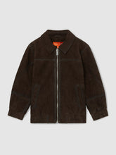 Children & Baby 13-14 yrs Unisex Fit McLaren F1 Team Suede Bomber Jacket in Distressed Brown