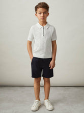 Children & Baby 3-9 yrs Half-Zip Pointelle Polo Shirt in Off White