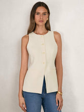 Women Luxe Suiting Vest in Cream