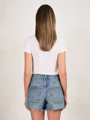 Women Short Sleeve T-Shirt in Cream