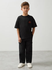 Children & Baby 3-9 yrs Unisex Fit Oversized McLaren F1 Team Tyre T-Shirt in Black