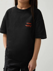 Children & Baby 3-9 yrs Unisex Fit Oversized McLaren F1 Team Tyre T-Shirt in Black