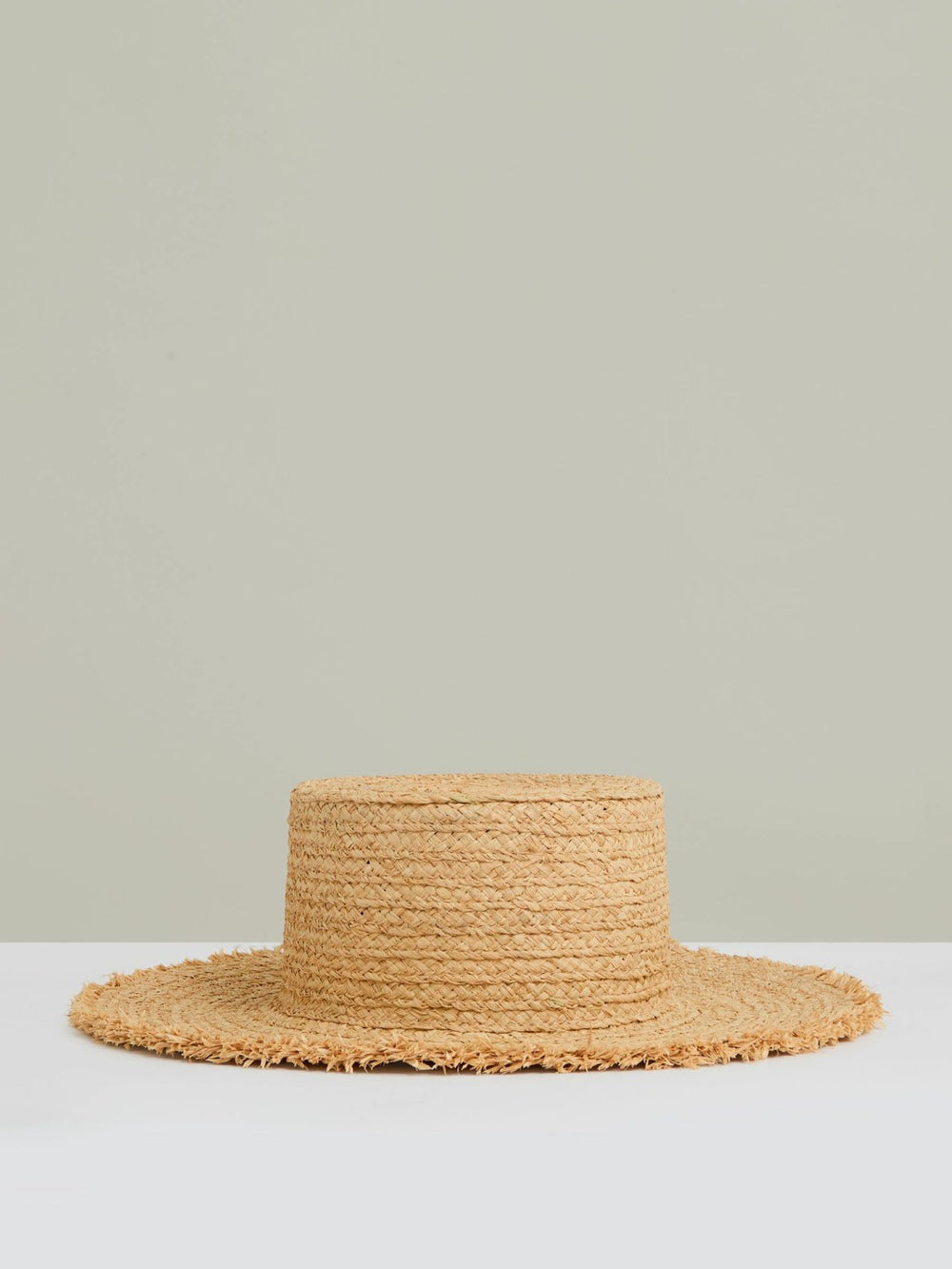 Women Straw Boater Hat in Natural