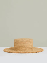 Women Straw Boater Hat in Natural