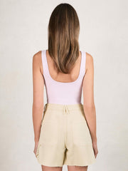 Women 90S Long Shorts in Ecru