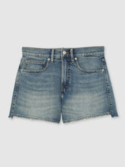 Women 90S Shorts in Indigo Blue