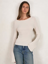 Women 100% Cotton Jumper in Ecru