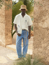 Men | Ché Cotton-Linen Palm Shirt in White